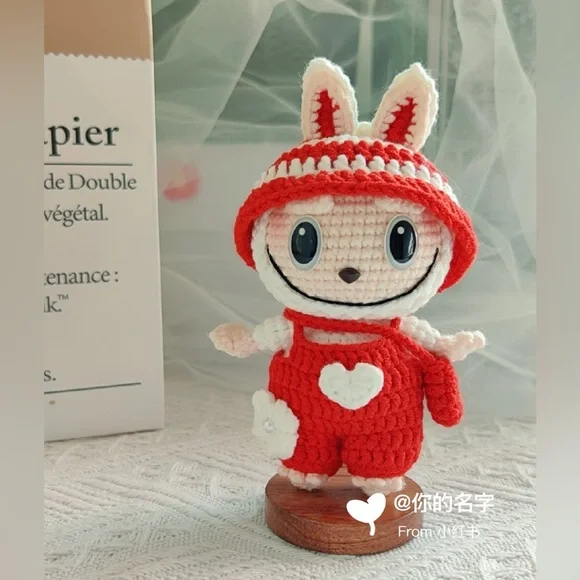 Crochet Labubu Doll-Unique Stuffed Toy-Cute Delicate Crochet Doll-Gift for Kids - Picture 6 of 10